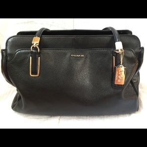 Coach black leather purse